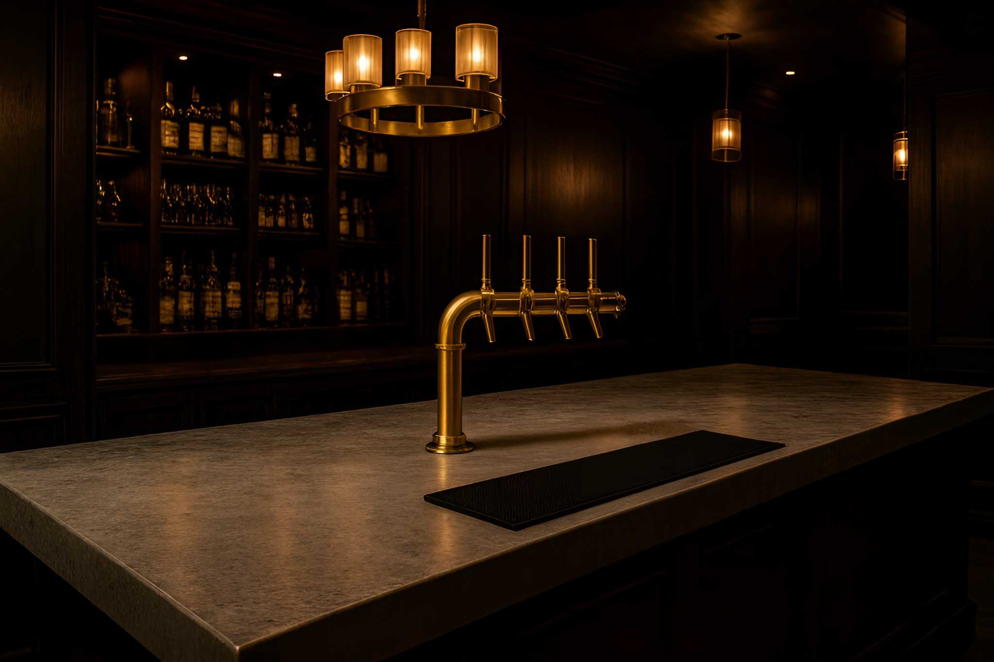 Modern Concrete Bar Countertop
